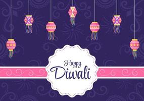 Indian Celebrating Diwali Day Background Vector Illustration