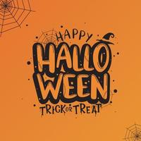 Flat Design of Orange Hallowen vector