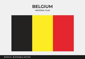 ilustración de la bandera nacional de bélgica vector