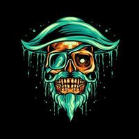 Pirate Skull Mascot vector