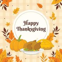 Happy Thanksgiving Background vector