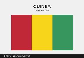 ilustración de la bandera nacional de guinea vector