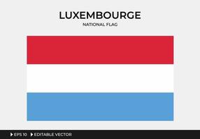 ilustración de la bandera nacional luxembourge vector