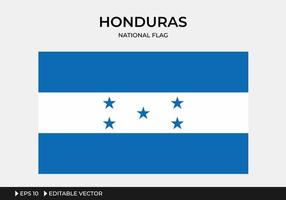 ilustración de la bandera nacional de honduras vector