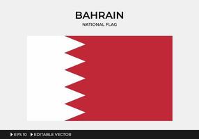 ilustración de la bandera nacional de bahrein vector