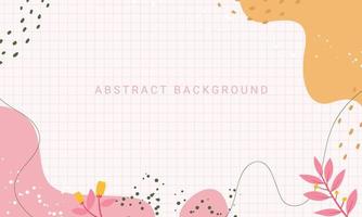 Modern abstract elements set minimal background grid line vector