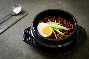 Korean Instant Noodle with Black Bean Sauce photo