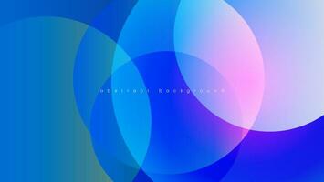 fondo abstracto con burbuja azul degradado vector