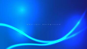 abstract neon blue background with light line vector