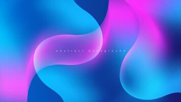 abstract gradient blue and pink wave background