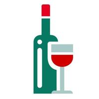 icono de vino colorido vector