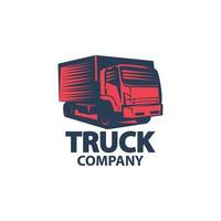 Transport truck logistic logo template