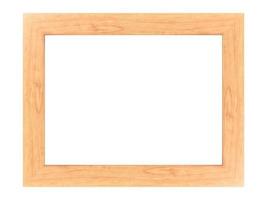 marco de madera aislado. foto