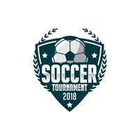 Soccer logo template, Football logo illustration, Soccer club badge vector