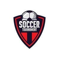 plantilla de logotipo de fútbol, ilustración de logotipo de fútbol, insignia del club de fútbol vector