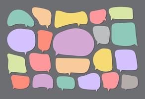 colorful speech bubble cut paper design template. Vector illustration for your business presentation.