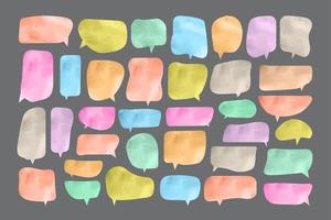 colorful speech bubble cut paper design template. Vector illustration for your business presentation.