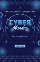 Cyber Monday Poster vector