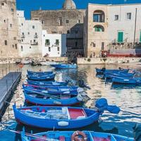 monopoli, el puerto y el centro histórico foto