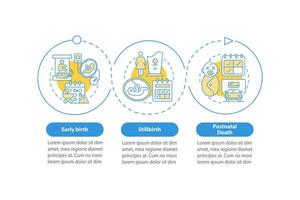 Parental leave entitlement cases vector infographic template