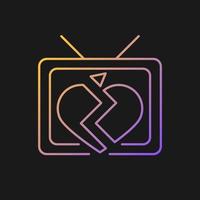 Soap opera gradient vector icon for dark theme