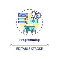 Programming concept icon vector