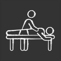 icono de tiza de masaje vector