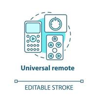 Universal remote turquoise concept icon vector