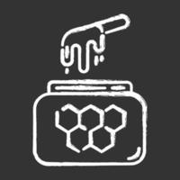 Honey waxing chalk icon vector