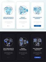 UX tips onboarding mobile app page screen vector
