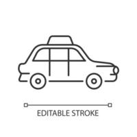 London cab linear icon vector