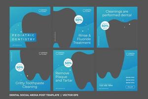 Set of Dental Care Banner Template vector