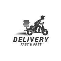 Logos set fast delivery service vector
