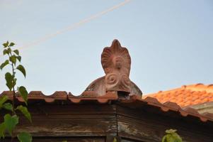 Arquitectura tradicional de la aldea de Theologos en la isla de Rodas en Grecia foto