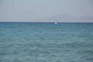 Buoy to restrict the movement of ships in the Aegean Sea photo