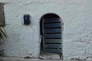 Traditional architecture of Theologos village on the island of Rhodes in Greece photo