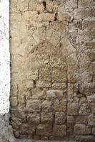 Texture of ancient masonry walls in Rhodes island in Greece photo
