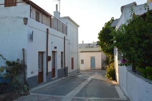 Traditional architecture of Theologos village on the island of Rhodes in Greece photo