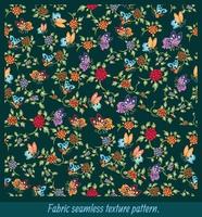 Fabric Seamless  pattern of flowers vector