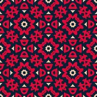 Three colors pattern ornament background. Ethnic seamless ready for print vector