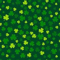 Clover leaf flat design green backdrop background pattern vector illustration