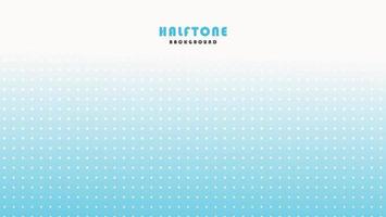 Blue White Minimal Halftone Pattern Background Template vector