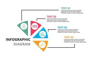 Semicircle Creative Diagram Business Plan Concept Infographic Element Template vector