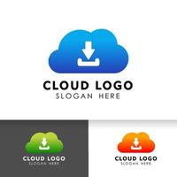 download cloud tech icon design. cloud vector element