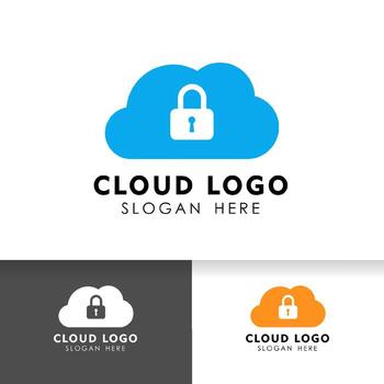 cloud tech icon design. cloud vector element