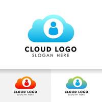 private cloud tech icon design. cloud vector element