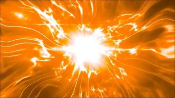 Animación de lazo de fondo de remolino de humo fractal luz naranja video