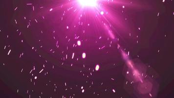 purple glow light spark ember fall loop animation video