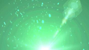 green glow light spark ember loop animation