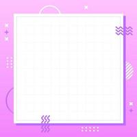 Free purple pastel Memphis geometry style in square Scale Creative abstract colorful background Simple template for advertising with copy space for text Trendy modern cute graphic design illustration vector